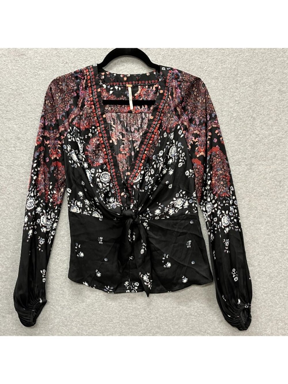 Free People Run Free Printed Top Womens Size Small New Without Tags